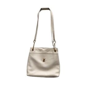 Paloma Picasso Vintage White Leather Shoulder Bag – Made in Italy